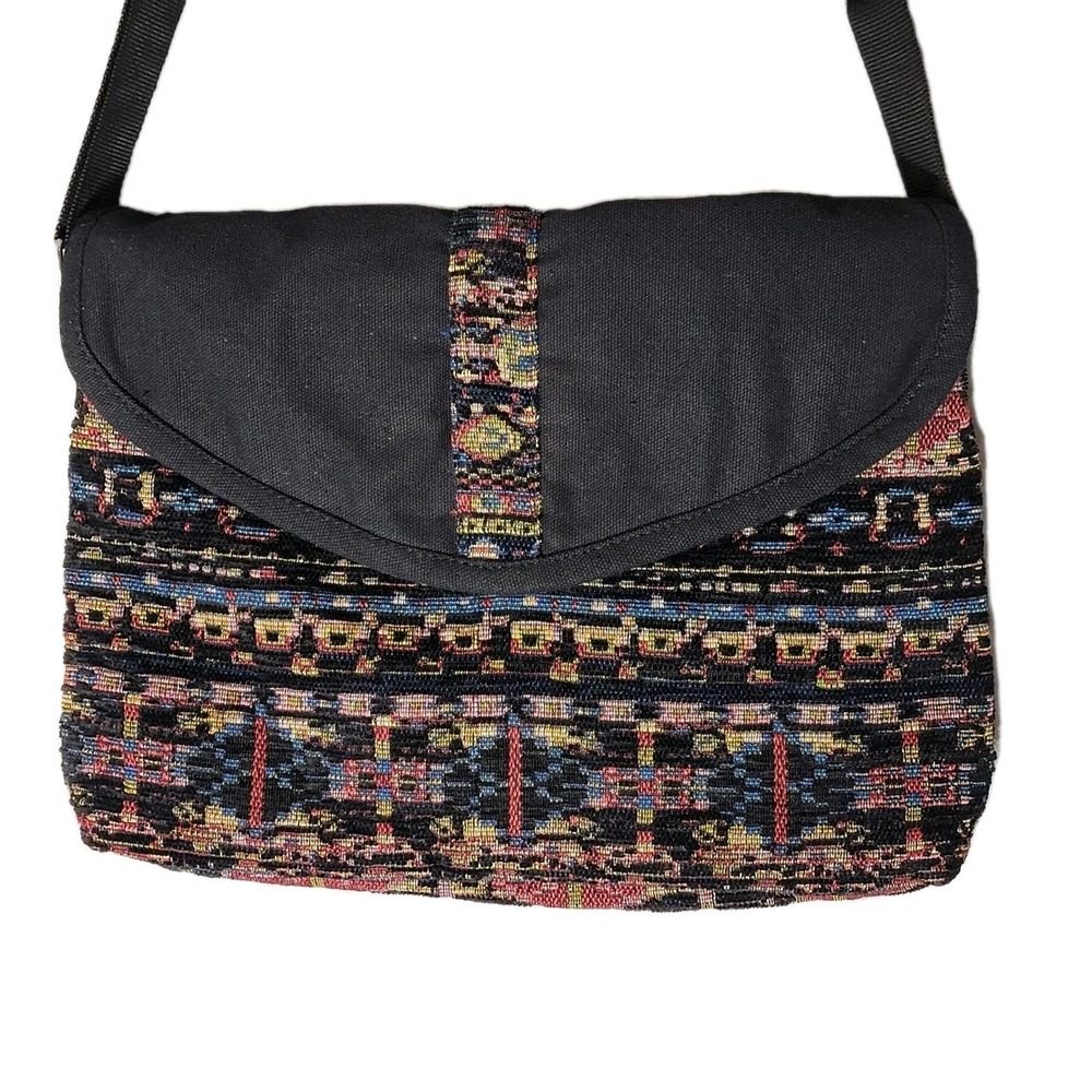 Canyon Sky Jacquard Tapestry‎ Blanket Southwest Purse Crossbody Bag Aztec Sz M